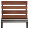 Folding seat Locus Ribban Oak 400 mm "stainless" fittings EN81-70 (oiled)