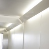 White lighting ramp in aluminium