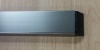 Bumper, stainless look, 60x20 mm, flat