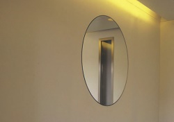 Spegel, klar, Ø=700 mm, rund