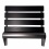 Folding seat Locus Ribban Black 400 mm "stainless" fittings EN81-70