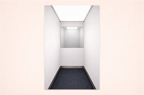 Spegel klar 1050x950x4 mm, säkerhetsfolierad