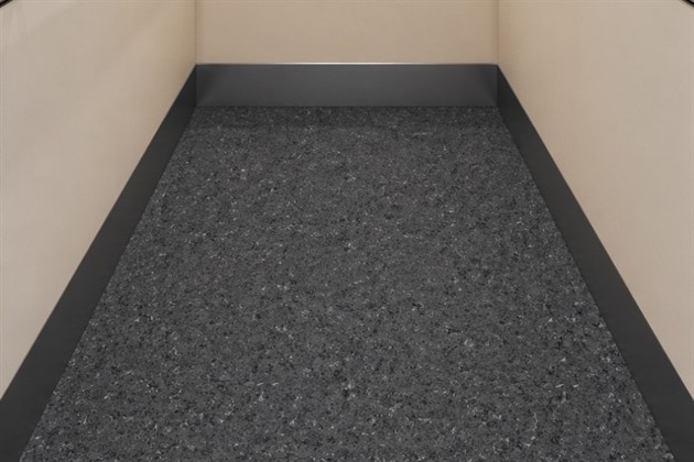 Upofloor Zero 5705  Gråsvart på MDF 1090 x 2300 x 6