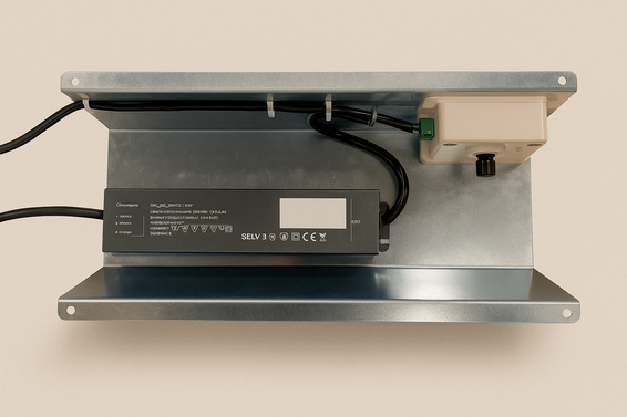 Dimbar trafo för LED-spot 1,5W inkl. trampskydd