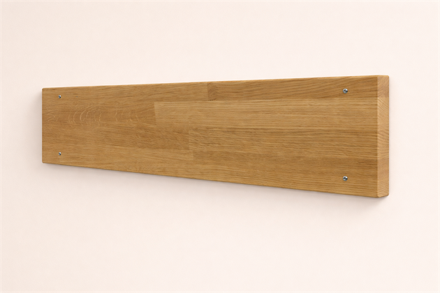 Avbärare, ek, 200x20 mm, plan