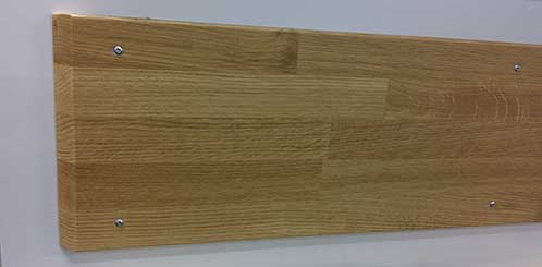 Avbärare, ek, 200x20 mm, plan