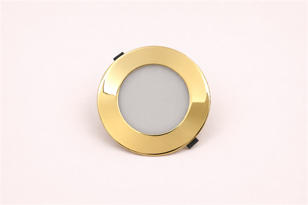 LED-spot mässing, 12V/4 W (varmvit), hål Ø58