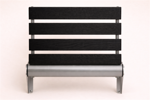 Fällsits Locus Ribban Svart 400 mm "RF".beslag EN81-70