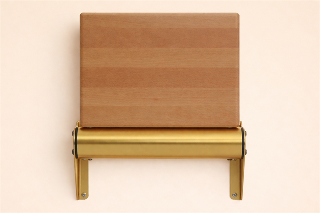Folding seat Locus Plattan Beech 300 mm "brass" fittings (lacquered)