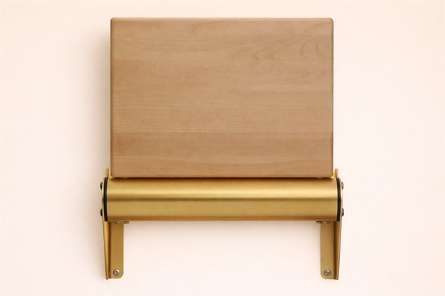Folding seat Locus Plattan Birch 300 mm "brass" fittings (lacquered)