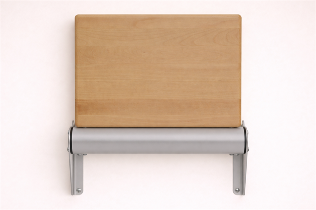 Folding seat Locus Plattan Beech 300 mm al fittings "natural" (lacquered)
