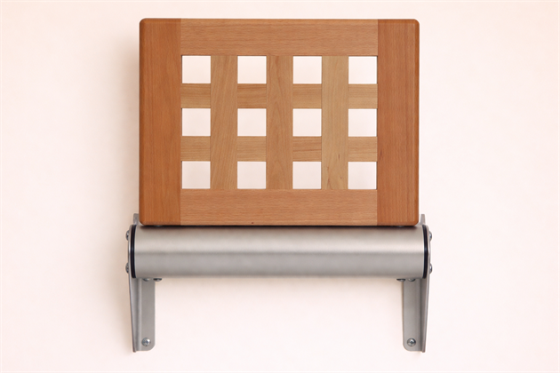 Folding seat Locus Rutan Beech/Birch 300 mm al fittings "natural" (lacquered)