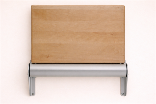 Folding seat Locus Plattan Birch 400 mm al fittings "natural" EN81-70 (lacquered