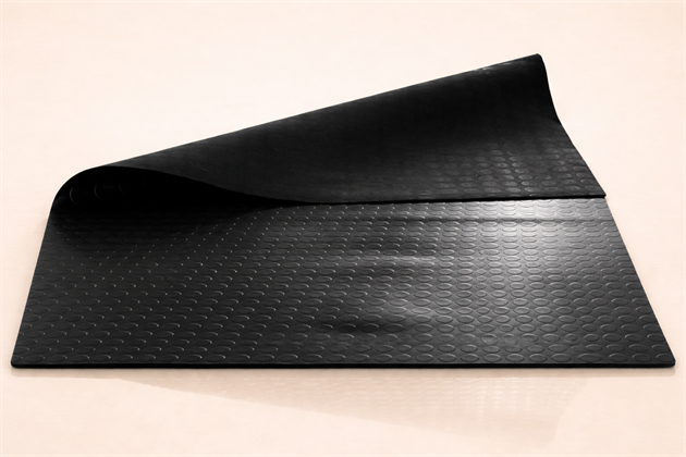 Golvskydd gummi, svart KAPOK 88