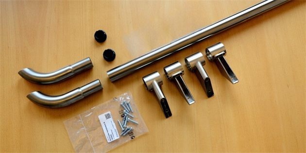 Handrail stainless Ø32 mm L=1950 PACKAGE