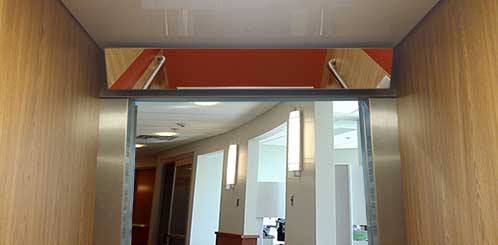 Backspegel, mirrorplåt 950x150 mm, justerbar, väggfästen