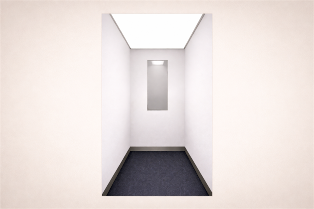 Spegel klar 410x1055x4 mm, säkerhetsfolierad inkl, lister.