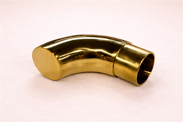 Ändböj mässing Ø38mm