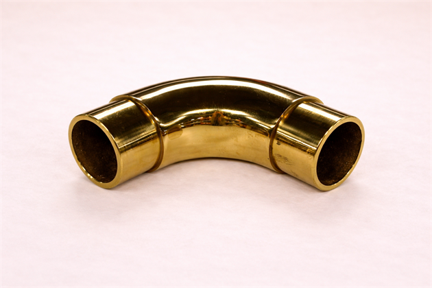 Hörnböj mässing Ø38mm