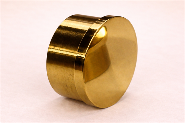 Flat ändlock i mässing till 38mm